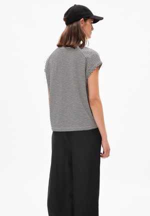 Oneliaa lovely stripes - black- oatmilk from Brand Mission