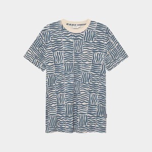 T-shirt stockholm Wave - Tiles blue from Brand Mission