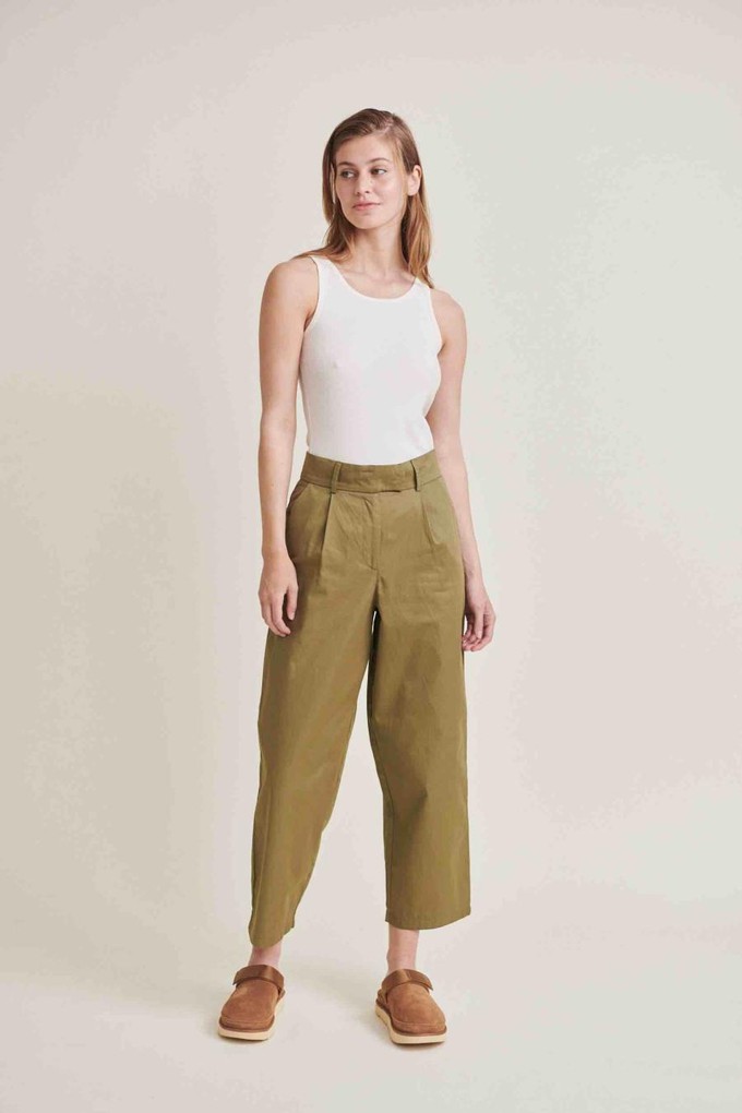 Vinona pants nt - martini olive from Brand Mission