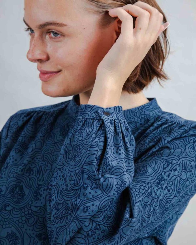 Blouse cord noodle - blue from Brand Mission