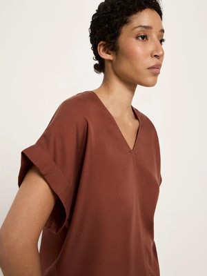 Top tencel - dark mocca from Brand Mission