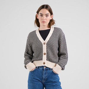 Kanan vest bubble knit - zwart from Brand Mission