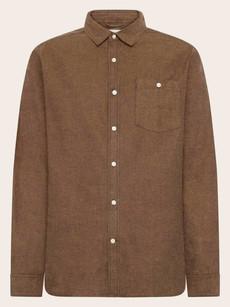Flannel shirt fishbone - chocolate via Brand Mission