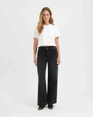 Farrah worker jeans - smokey noir from Brand Mission