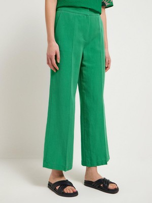 Pantalon met wijde pijpen - green from Brand Mission