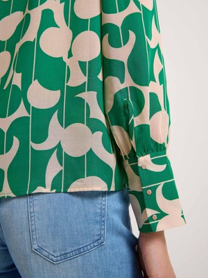 Overhemdblouse - dots green from Brand Mission