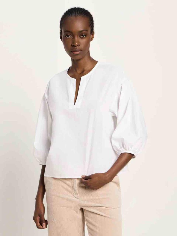 Blouse met pof - wit from Brand Mission