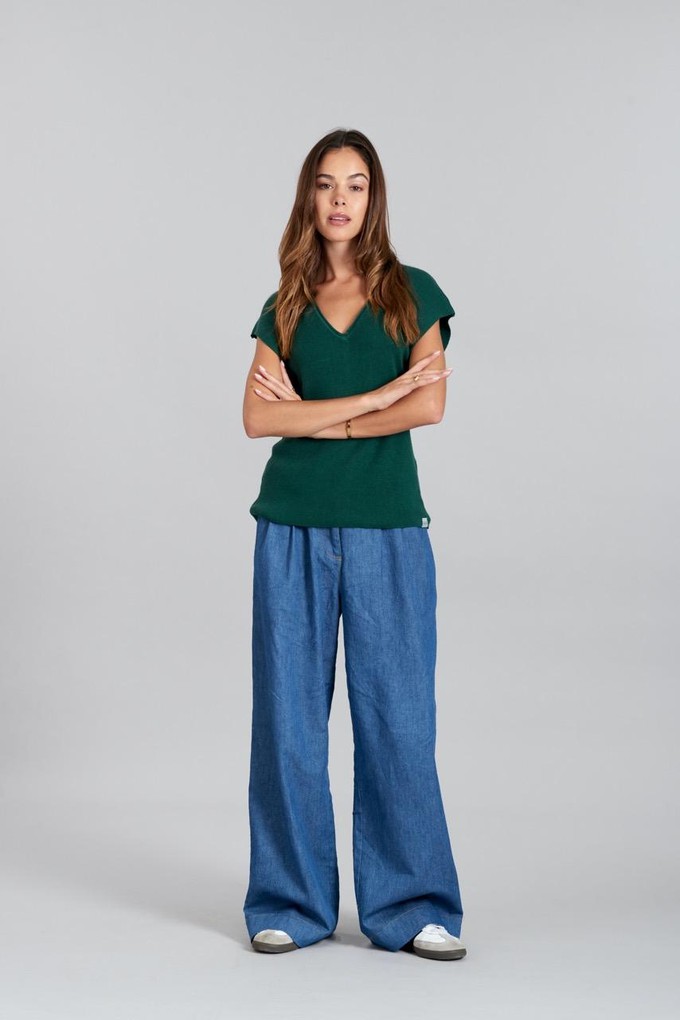 Polly top - dark green from Brand Mission