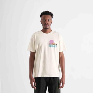 T-shirt stockholm Vacay logo   - off white from Brand Mission