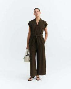 Malawi jumpsuit - brown via Brand Mission