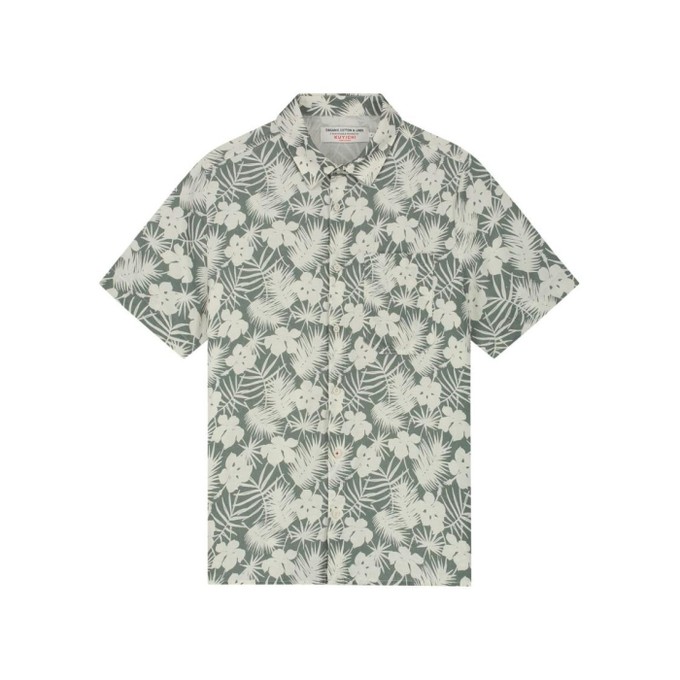 Nolan shirt printed - army green from Brand Mission