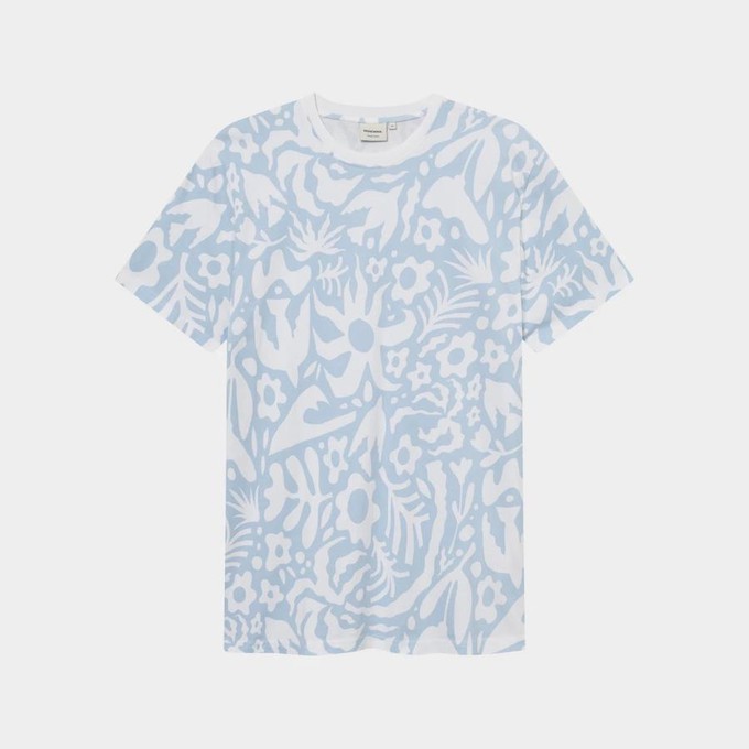 T-shirt stockholm Wonky beach - Skyway blue from Brand Mission