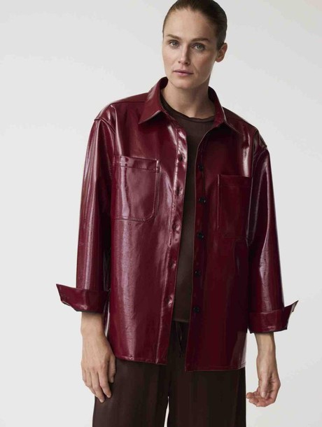 Louise shacket - merlot from Brand Mission