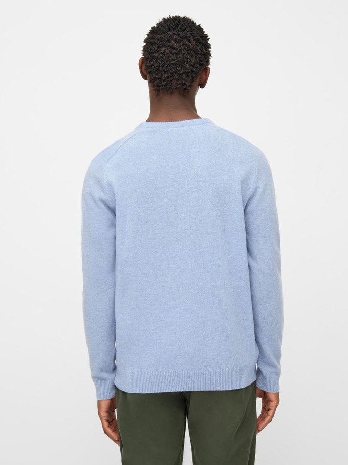 Basic o-neck knit - ashley blue from Brand Mission