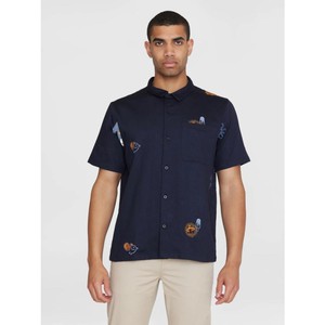 Short sleeve shirt embroidery - night sky from Brand Mission