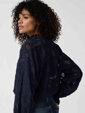 Ella blouse - navy from Brand Mission