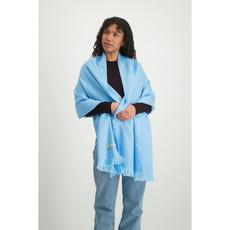Alpaca sjaal - sky blue via Brand Mission