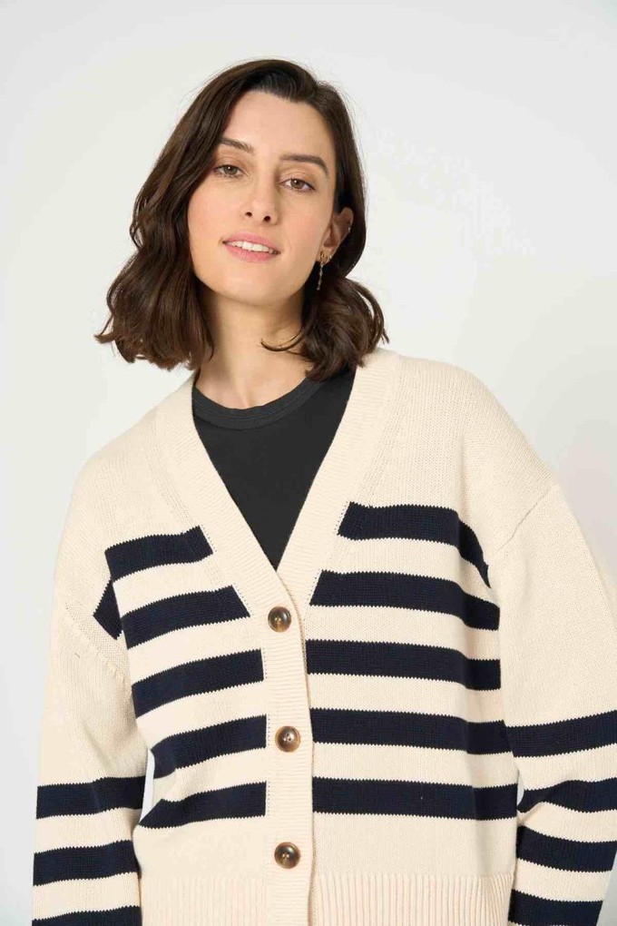 Leandra vest - navy wit from Brand Mission