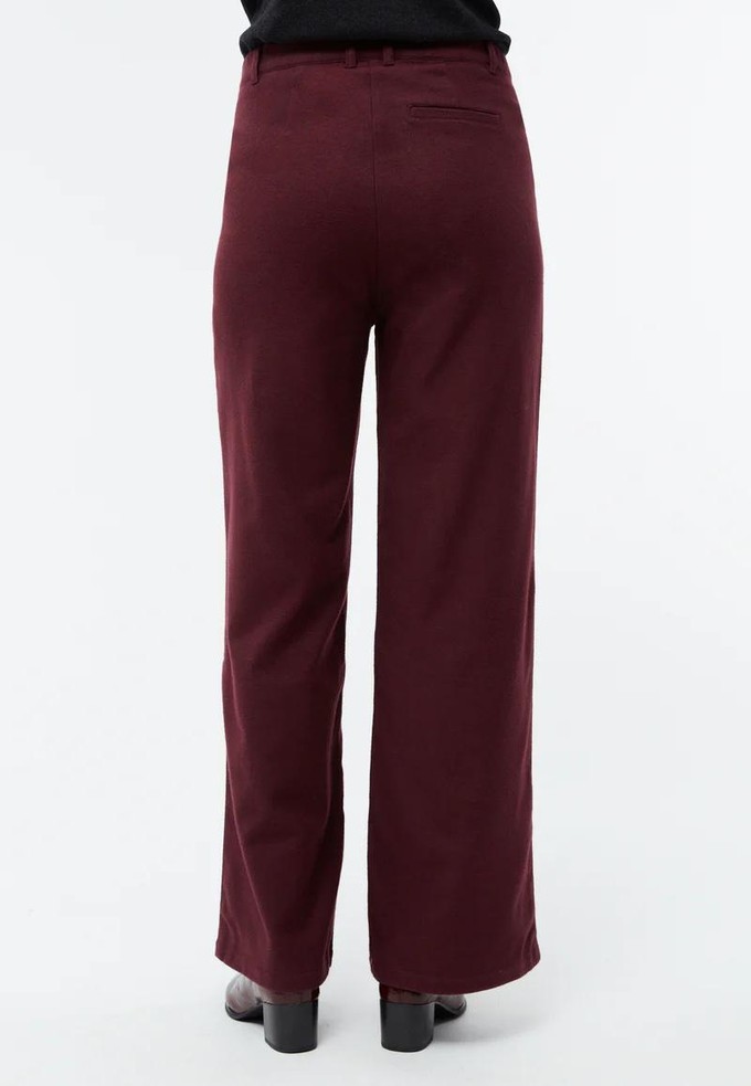 Beatrice broek - burgundy from Brand Mission