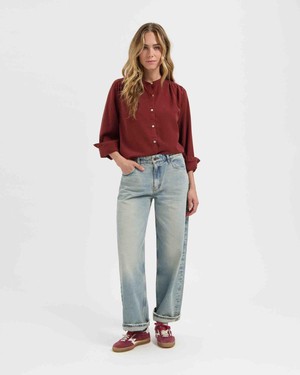 Evi blouse - brick from Brand Mission