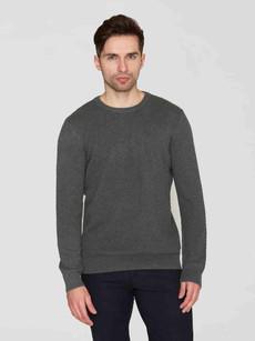 Vagn bubble knit - dark grey melange via Brand Mission