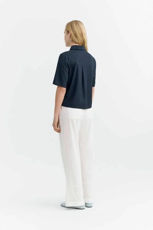 Fish patch ane blouse - navy from Brand Mission