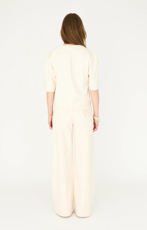 Michi sweater - cream solid from Brand Mission