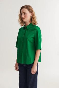 Silje SS shirt - abundant green via Brand Mission