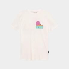 T-shirt stockholm Vacay logo   - off white via Brand Mission