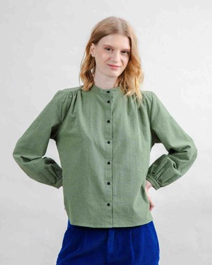 Blouse mini check - olive from Brand Mission