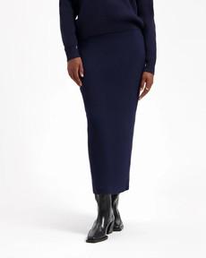 Keira skirt - dark navy via Brand Mission