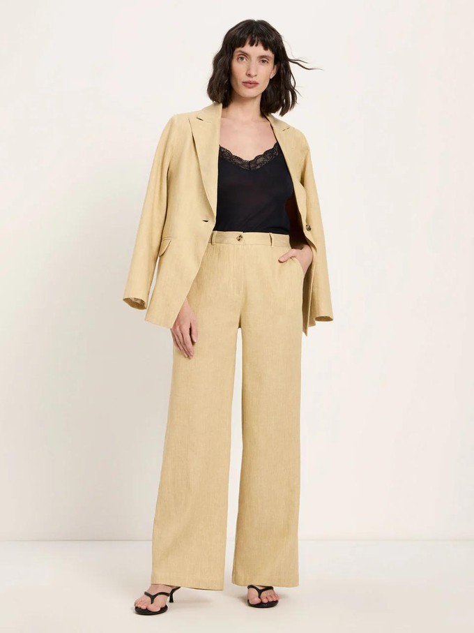 Marlene pantalon - khaki creme from Brand Mission