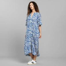 Skillinge kaftan jurk - zebra blue via Brand Mission