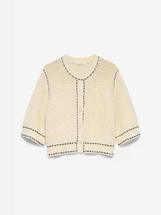 Caroline cardigan - wool white via Brand Mission