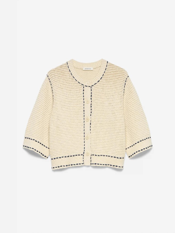 Caroline cardigan - wool white from Brand Mission