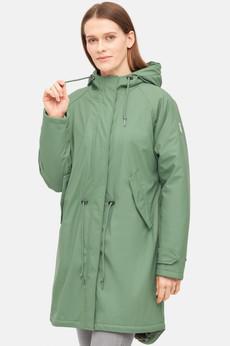 Tidaholm gevoerde regenjas - hedge green via Brand Mission