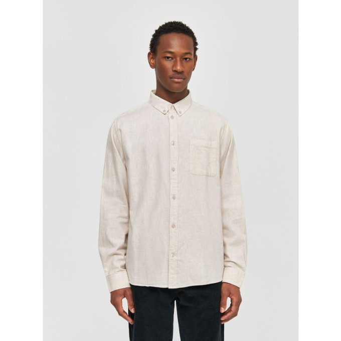 Melange flannel shirt  - greige from Brand Mission