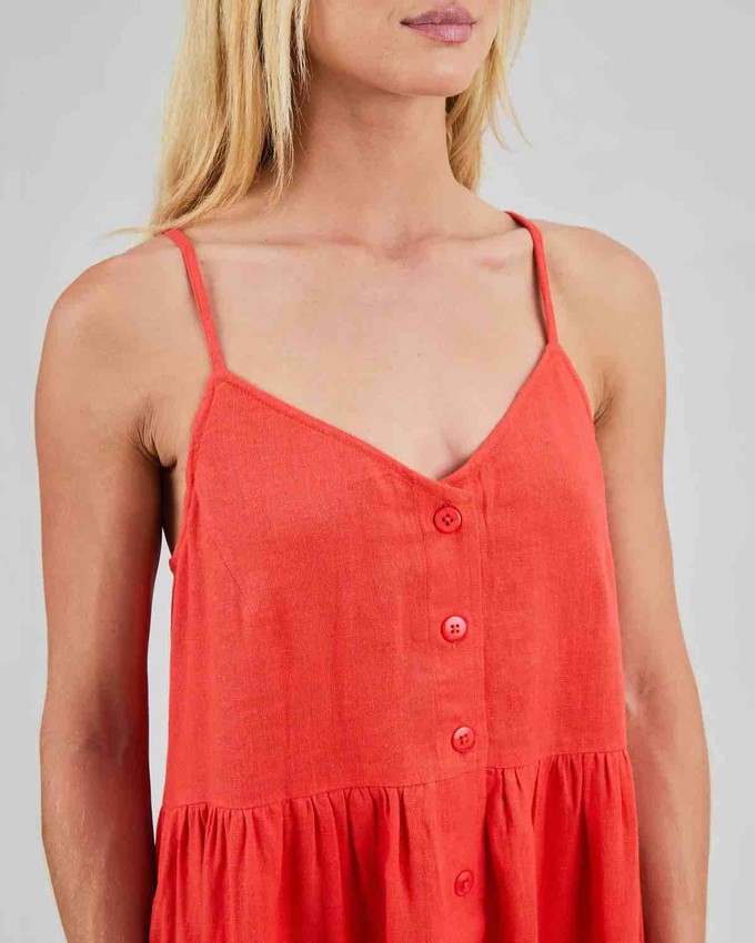 Strappy loose dress - coral from Brand Mission