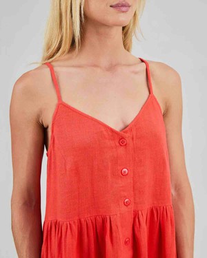 Strappy loose dress - coral from Brand Mission