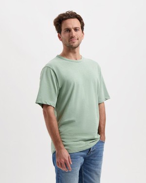 Liam linnen t-shirt - soft petrol from Brand Mission