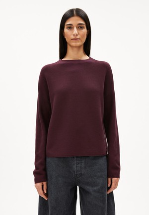 Merinaa sweater links links - dark cranberry from Brand Mission