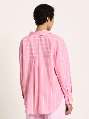 Gestreepte blouse - bright orchid sun from Brand Mission