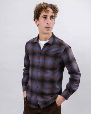 Pixel check overshirt from Brand Mission
