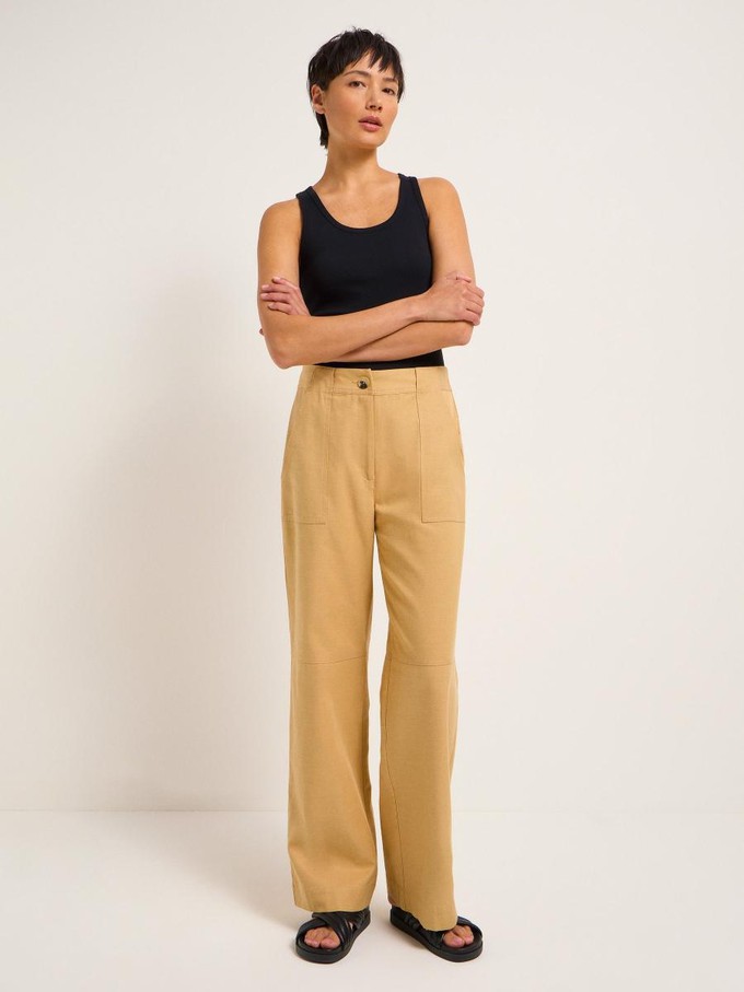 Marlene pantalon cargo - camel from Brand Mission