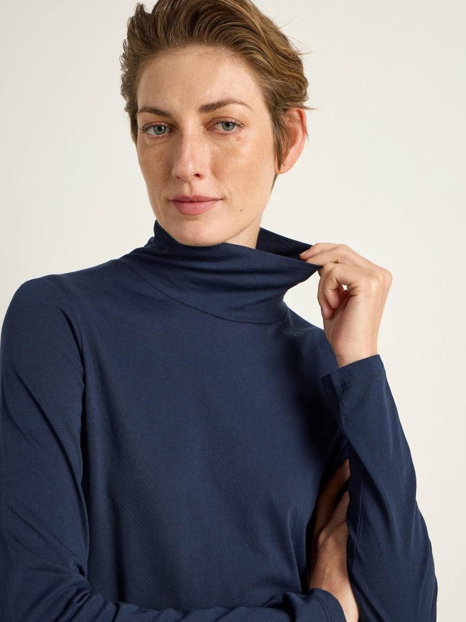 T-shirt met col - midnight from Brand Mission