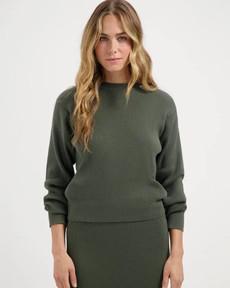 Katia Knit top - moss green via Brand Mission