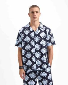Robby shirt printed - midnight blue via Brand Mission