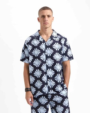 Robby shirt printed - midnight blue from Brand Mission