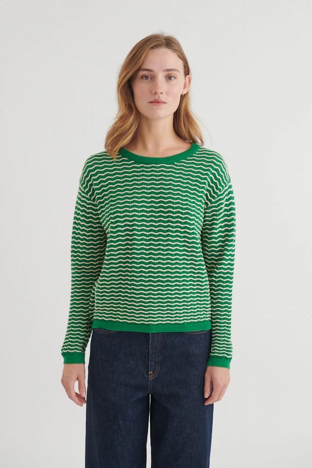 Cashi trui - abundant green / birch from Brand Mission