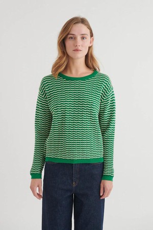 Cashi trui - abundant green / birch from Brand Mission